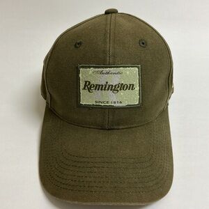 REMINGTON Baseball Cap Green Patch Adjust America's Oldest Gunmaker OSFM Vintage